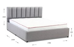 Ліжко Монро 140х200 оббивка категорія 1 (УМа)